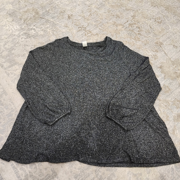 Dark gray Azur Long Sleeve Top Size 4X - Picture 1 of 3